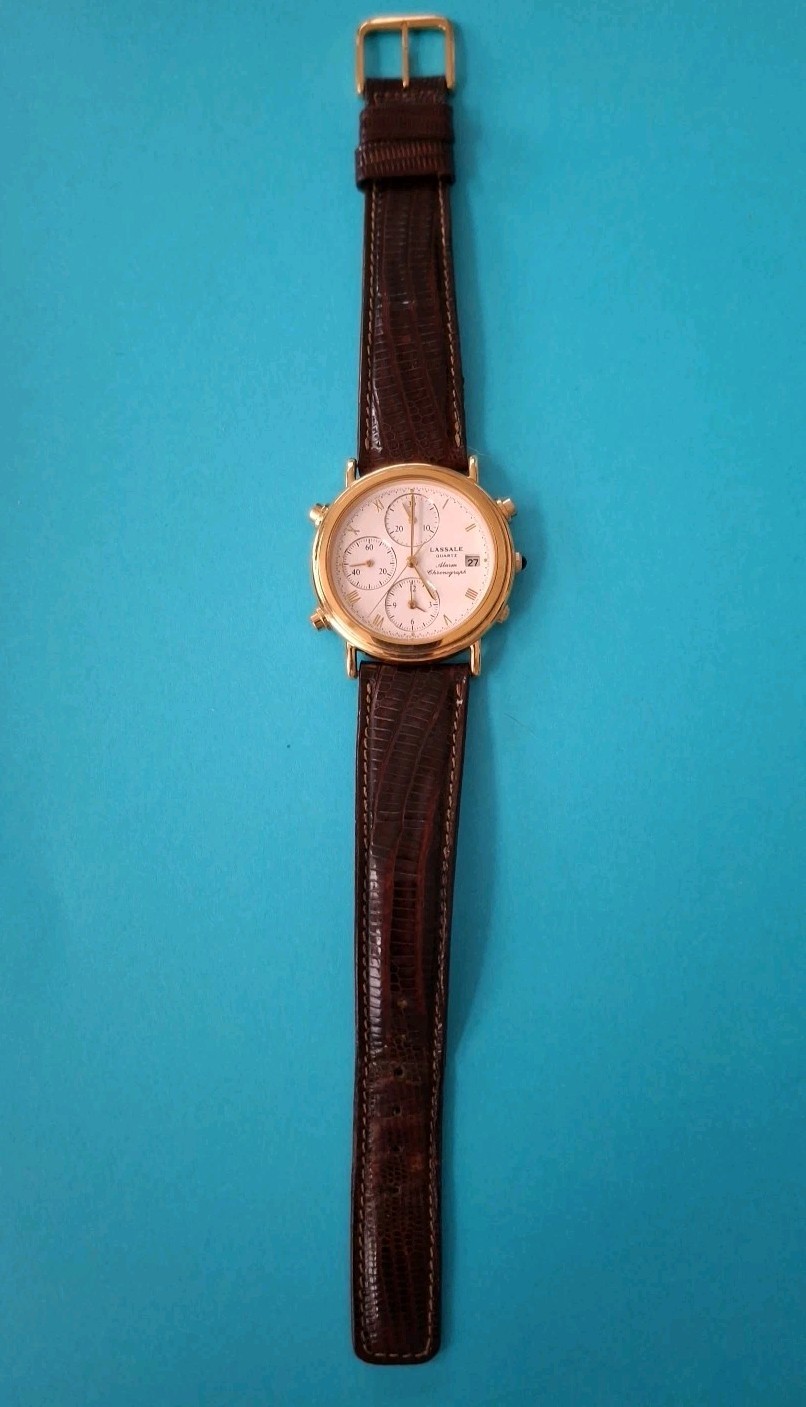 Parts 34mm Seiko For Watch Monogram Lassale 7T32-7A19 Alarm Mens Chronograph Vtg - VintageWatches.PK Parts 34mm Seiko For Watch Monogram Lassale 7T32-7A19 Alarm Mens Chronograph Vtg - vintagewatches.pk