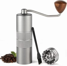 CONQUECO Manual Coffee Grinder Burr: Portable Stainless Steel Conical Burr Bean