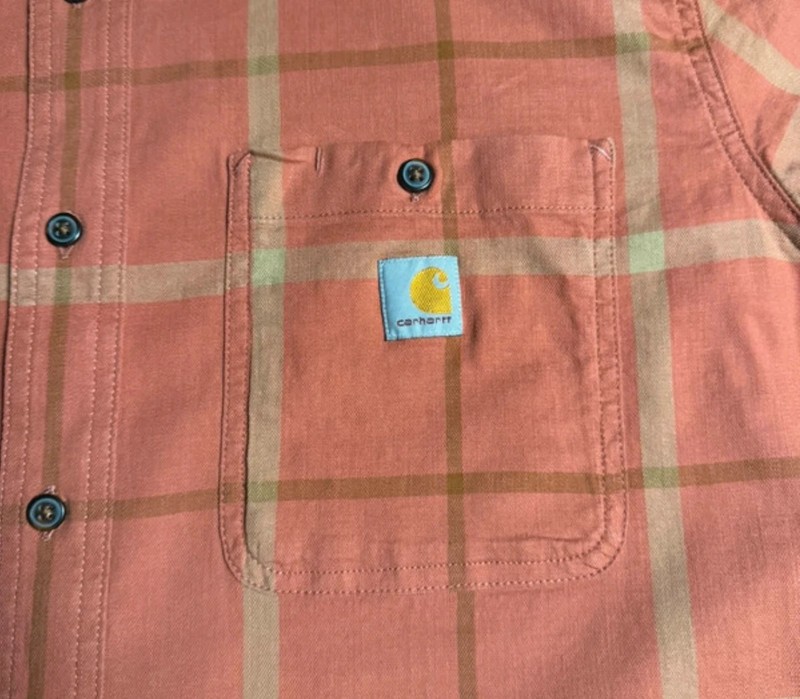 Carhartt relaxed fit short sleeved check shirt size L image 4