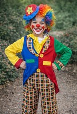 Clown Costume Kids Size L Rubies Brand Fits Like A 10