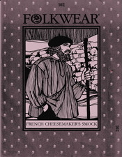 Folkwear 102 French Cheesemaker's Smock Vintage 1970s Sewing Pattern New UINCUT