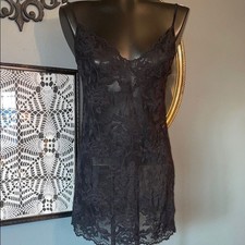 Victoria's Secret Black Lace Slip