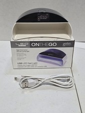 Gelish On The Go LED Nail Curing Light With Charger Working Great Condition