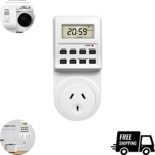 ELECTRONIC 24 HOUR 7 DAY 13A MAINS PLUG IN DIGITAL TIMER TIME SWITCH SOCKET