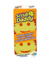 Scrub Daddy Original Dish Sponges 2-Pack Non-Scratch for Kitchen & Dishwashing