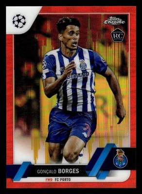 2022-23 Topps Chrome Gonçalo (Goncalo) Borges SSP RC Red Gold Seismic #134
