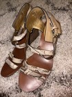 Womens Coach Snakeskin Print Sandle Wedges Size 10 — photo 2