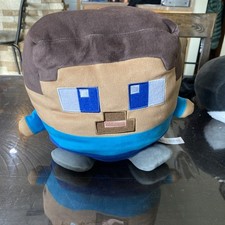 Mattel Minecraft Cuutopia Approx 9  STEVE Plush Soft Rounded Pillow Squish