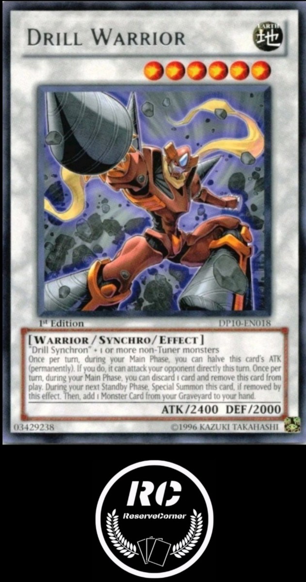 yugioh drill warrior deck Yu-Gi-Oh! - (DP10-EN018) - Duelist Pack 10: Yusei Fudo 3-1st Edition Drill Warrior [ABPF-EN041] Ultimate Rare