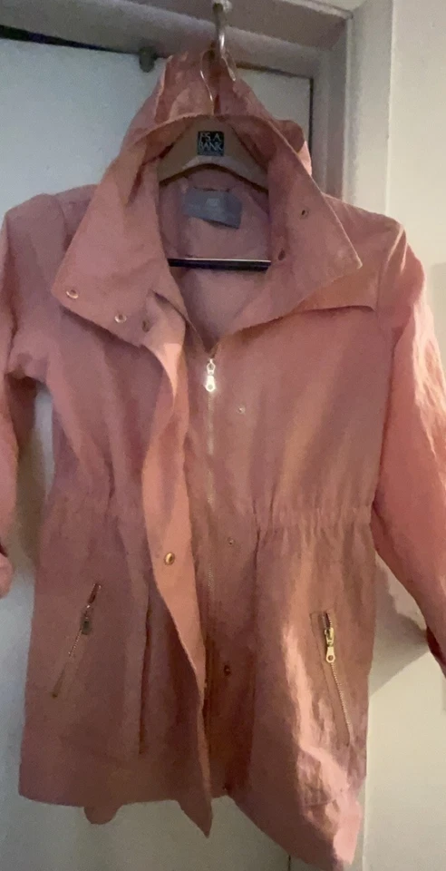 Tart  Collection Windbreaker Trench Pink Med Pre Owned Jacket - Image 3 of 4