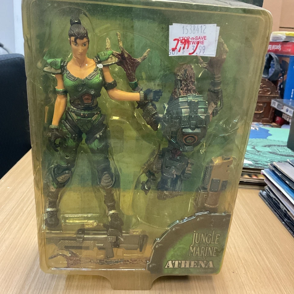 FIGURA DE ACCIÓN QUAKE II JUNGLE MARINE ATHENA RESAURUS 1998 ¡NUEVA SELLADA! Foto 2 de 3