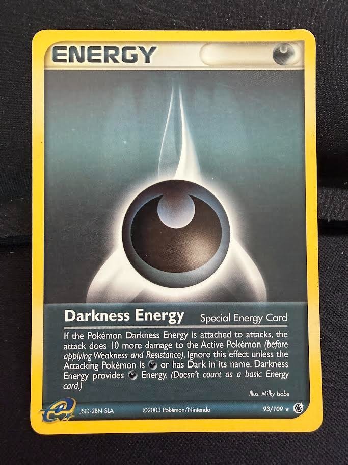 Pokemon Ex Ruby & Sapphire Darkness Energy Rare (93/109) NM