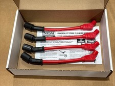 Taylor 4pcs Spark Plug Wires 79213 409 Pro Race 10.4mm Red 135 For Chevy Ls Cars Taylor 4pcs Spark Plug Wires 79213 409 Pro Race 10.4mm Red 135 For Chevy Ls Cars
