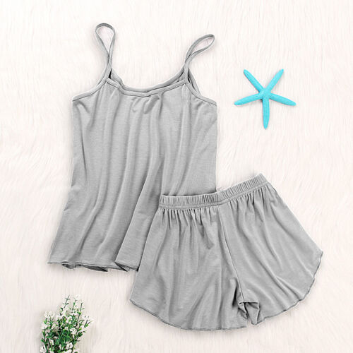Set pigiama donna pigiama modale cami top con pigiama corto set corti - Foto 3 di 27