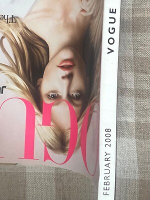Vogue British Magazine February 2008 Sasha Pivovarova Fashion UK