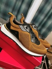 Hugo Boss men's cubite runn trainers size 11 UK brown brand new boxed rrp £229