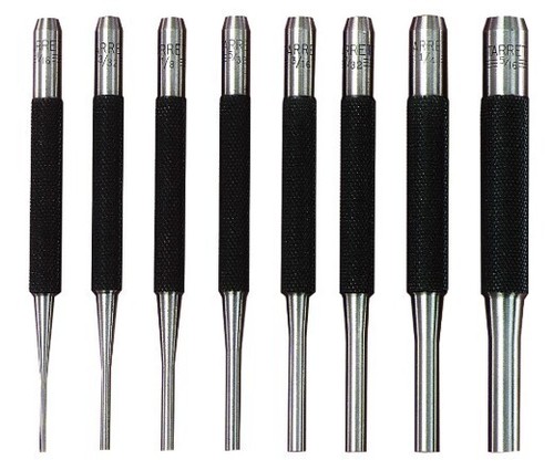 Starrett DB522 S565PC Pin Punch Set 8 Piece STRS565PC - 第 1/1 張圖片