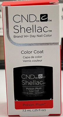 CND Schellackfarbener Mantel 7,3 ml - Giftpflaume