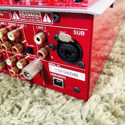 Vestax PMC-05 Pro IV Red DJ Mixer Mixing Controller from JP Vestax PMC-05 Pro IV Red DJ Mixer Mixing Controller from JP