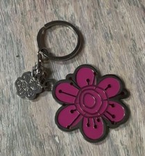BOHO 2-SIDED/2-COLORED FLOWER KEYCHAIN
