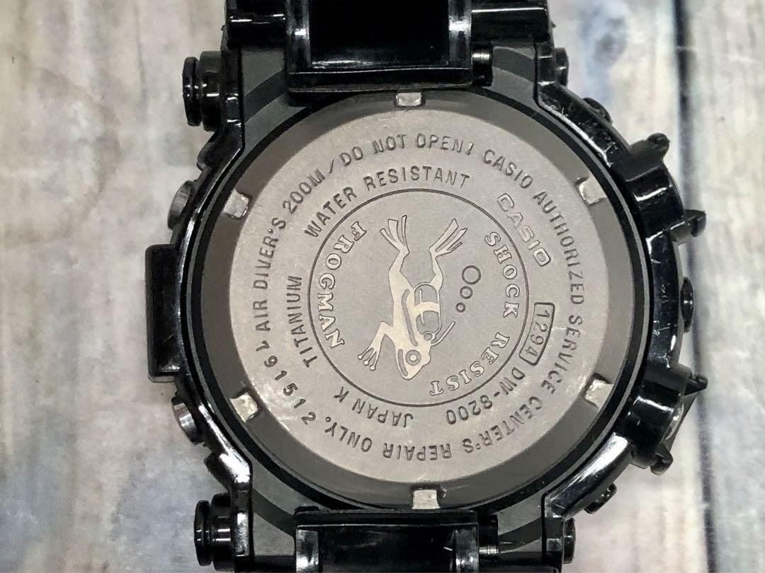 CASIO G-SHOCK DW-8200Z-1T FROGMAN MEN IN BLACK MIB Exc USED