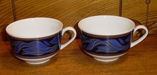 2 Arzberg Porcelain Lauffer Flat Cups - Medal...