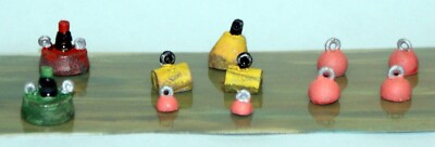 Bojen Deep Water Markers Waterline F293 UNBEMALT OO Scale Langley Models Kit