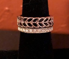 Stacking Fashion Rings Set Of 2 Size 5