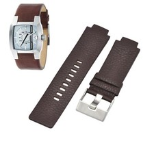 DZ1123 27mm Brown Leather Watch Strap For Diesel