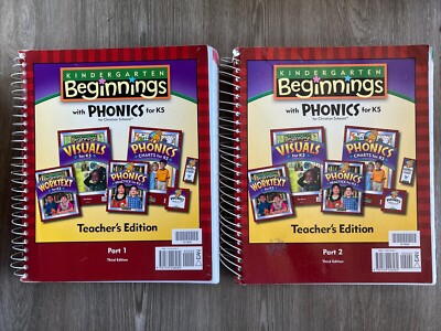 Kindergarten Beginnings With Phonics For K5 Teacher's Edition Part 1 & 2, 3rd Ed