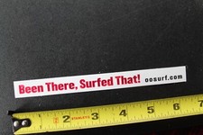 Double O Surf Been There Surfed That Beach Red OG V45B Vintage Surfing STICKER