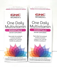 2-Pack GNC Women's One Daily Multivitamin Essentials 60 Caplets Exp 7/25