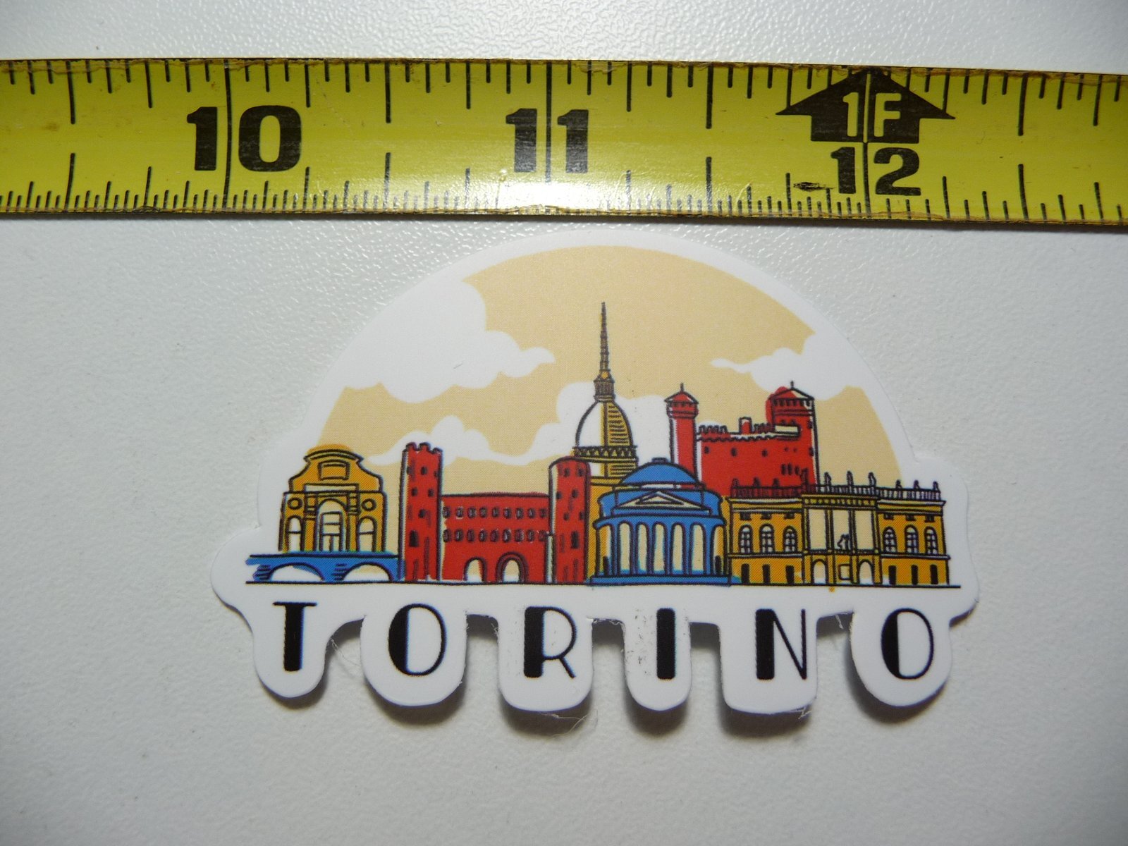 ITALY TORINO SKYLINE SITES STICKER DECAL VACATION TRIP VISIT MEMORIES