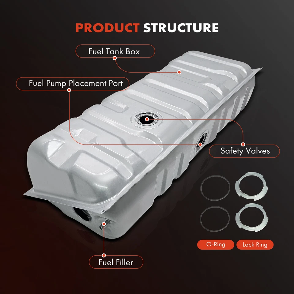 Tanque de combustible de 23 galones para Ford Custom LTD Galaxie 500 Custom 500 Lincoln Mercury Foto 2 de 4