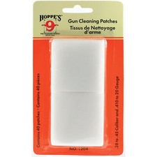 Hoppe's Cotton Cleaning Patches for .38-.45 Caliber 40 Pack Ultra-Absorbent