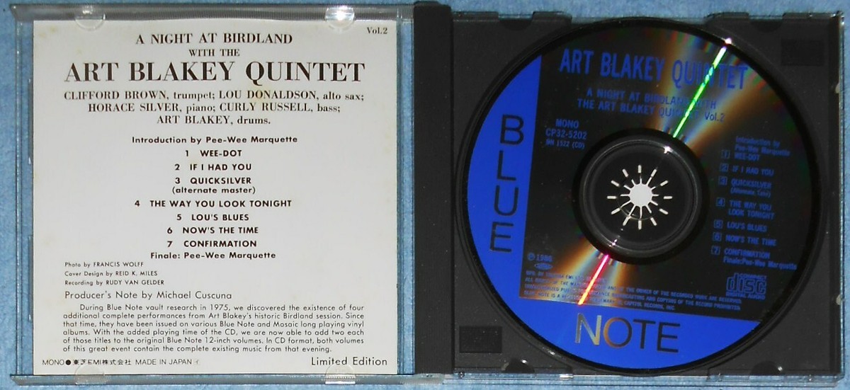 ART BLAKEY, A Night At Birdland Vol. 2, RVG, Rare Mono Import CD