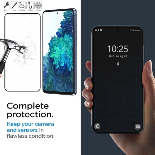 Full Cover Tempered Screen Protector For Samsung Galaxy S20 FE/S21 FE/S23 FE 5G - Picture 3 of 16