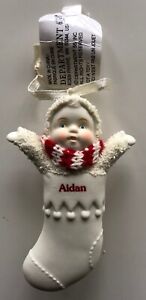 SNOWBABIES Personalized SOPHIA Porcelain Stocking Ornament by Department 56