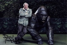 Sir David Attenborough UH orig sign signed signee Autogramm Autograph 8869 G