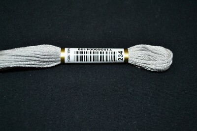 Anchor Cotton Threads for Embroidery Shade 234 Charcoal Grey Light