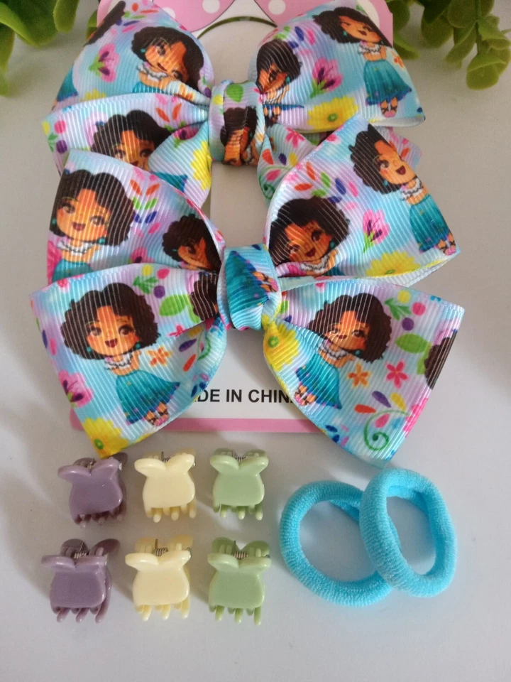 Hair Bow Alligator Clip Toddler Girls Baby School Hair Bow 12pcs - Image 3 of 4