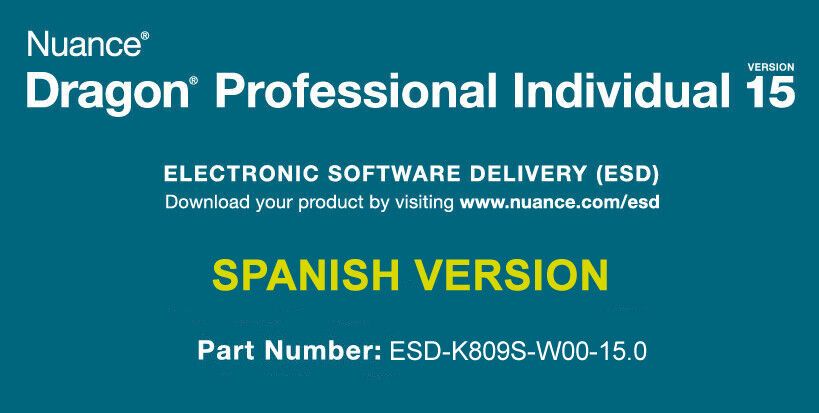 Dragon Professional Individual 15 ESD with USB Headset - SPANISH | eBay