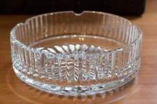 Cut Glass Ashtray/Dish 7" Heavy