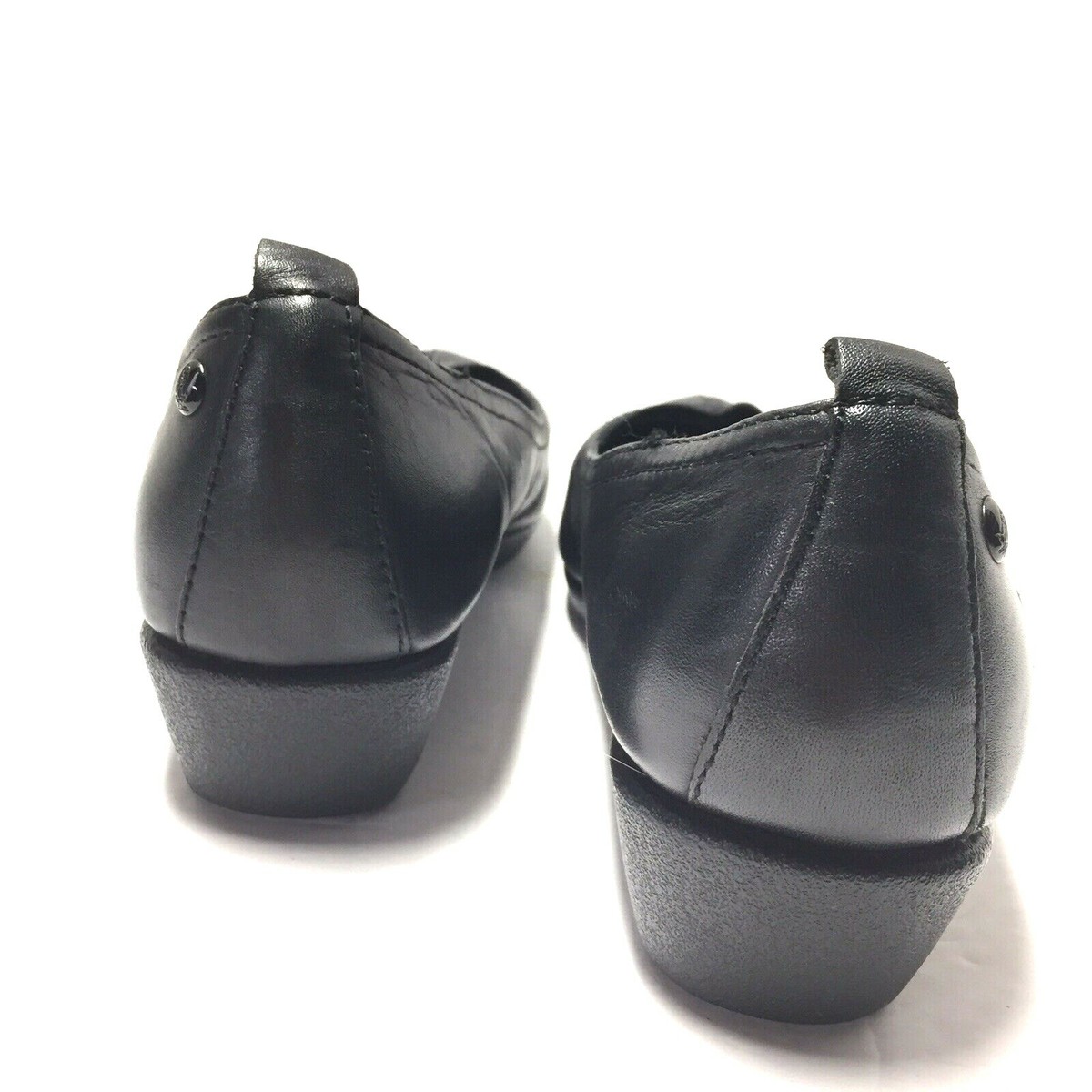 Hush Puppies ブラック ブーツ ジッパー レザー スニーカー Hush Puppies Womens HPO Flex Wavereflex Black Leather Slip