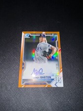 2021 Bowman Chrome 1st Sandy Gaston Orange Auto RC 10/25 