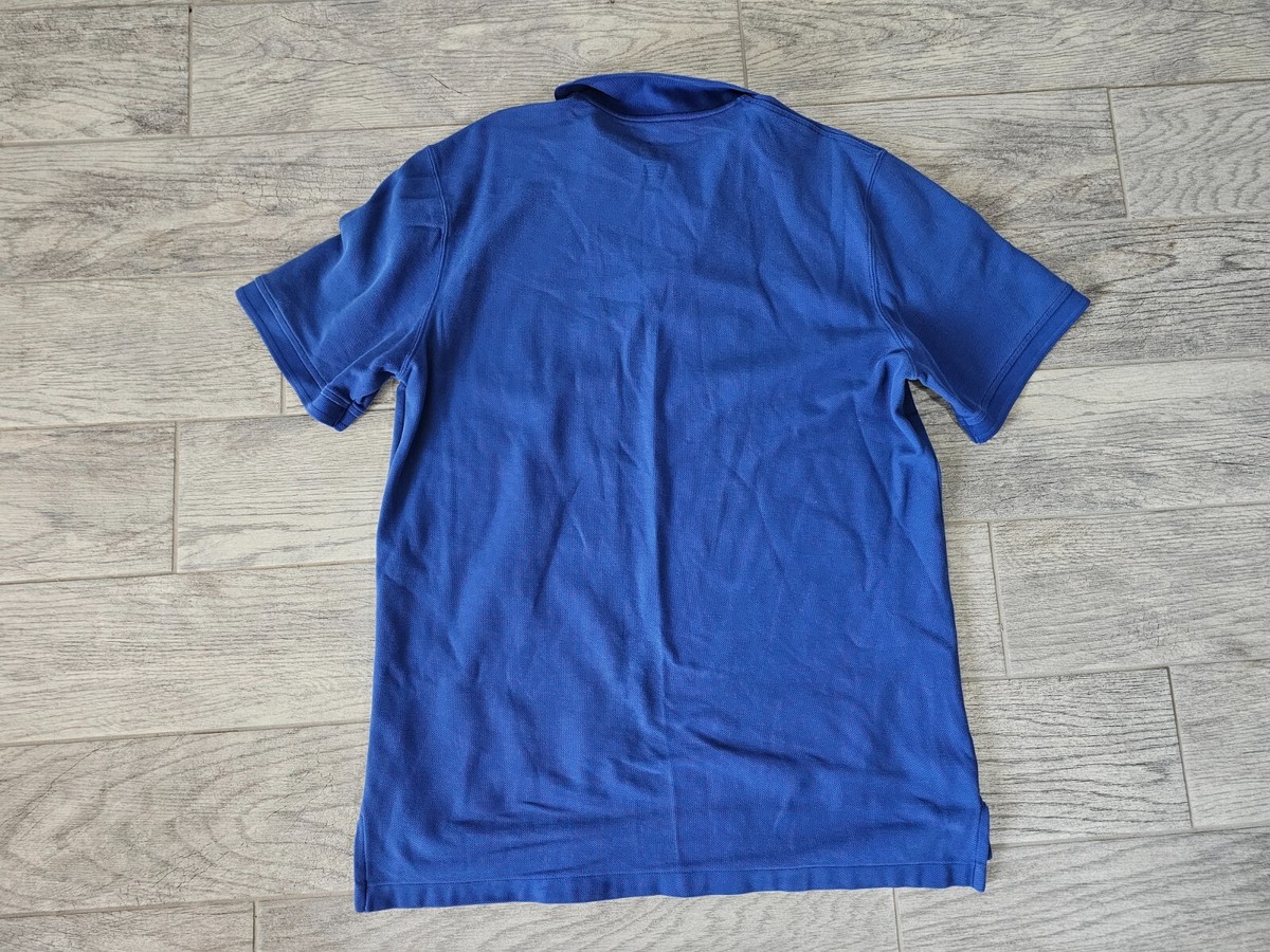 Men's L.L. Bean Large Tall Polo Shirt Blue Short Sleeves