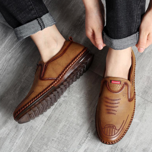 mocassins chaussures hommes décontractée blanche noire blanc bleu plate mode été - Imagen 10 de 13