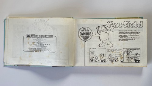 Garfield Take a Ride on the Omnibus (1987) Hardcover Comic Book Novel, Vintage - Foto 4 di 12