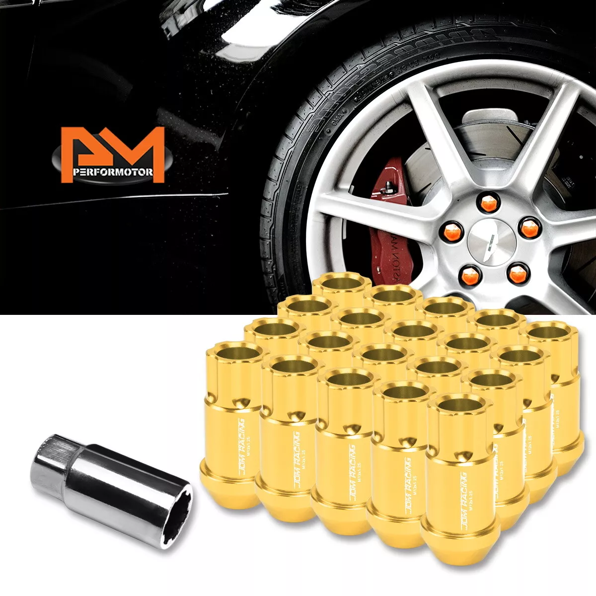 Gold lug clearance nuts