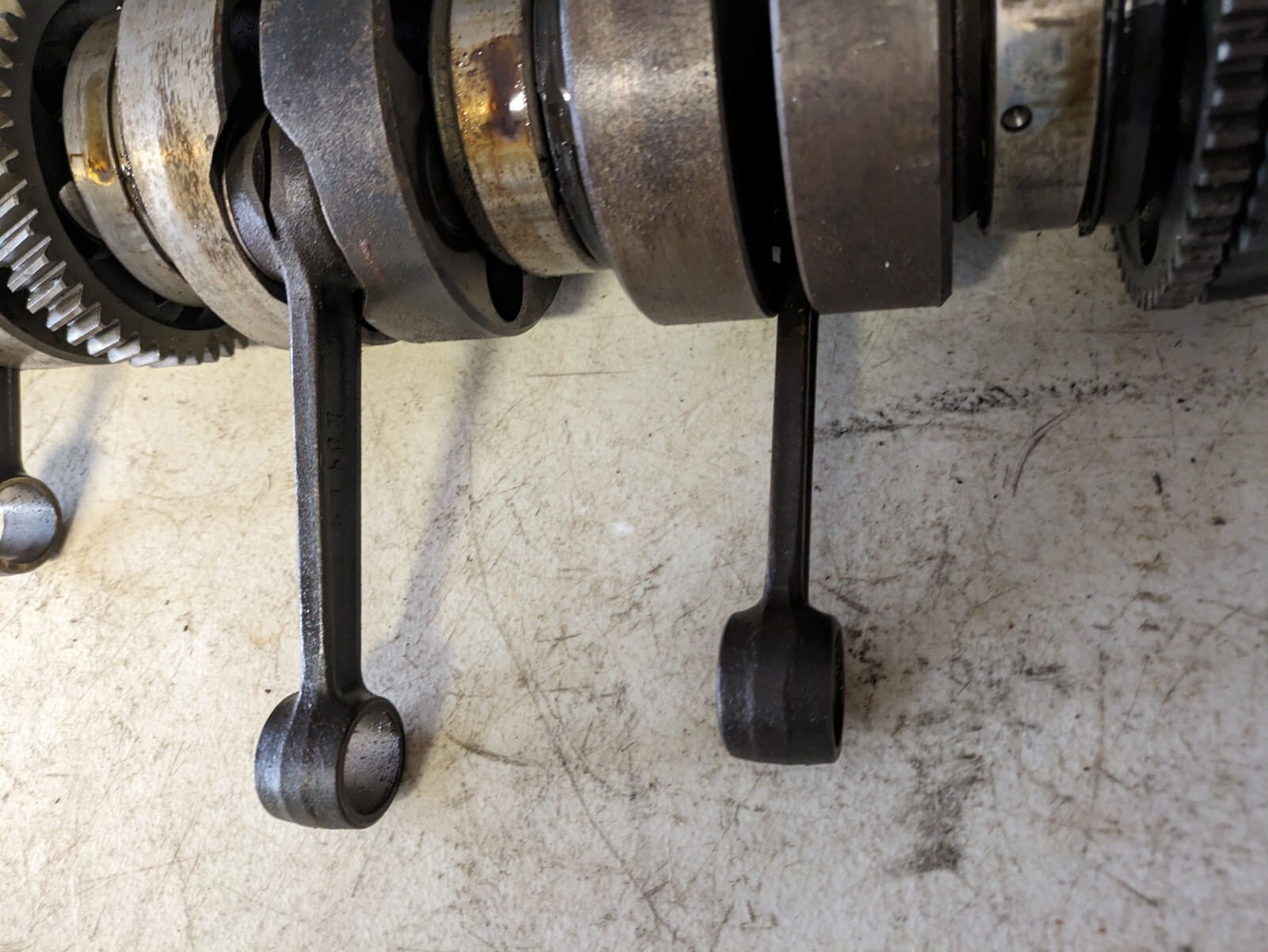 1972 73 Suzuki GT750 Crankshaft Crank Rods GT 750 Piston Gear Shaft Oem eBay